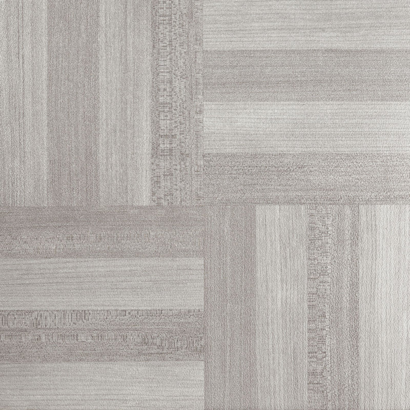 Carrelage à quatre doigts 12 po x 12 po x 1,2 mm Mosaico Clasico, Bois gris cendré