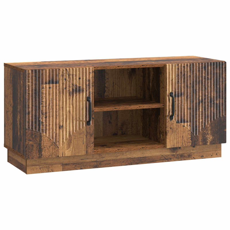 TV Stand, 47cm H x 102cm L x 34.5cm W, Old Wood