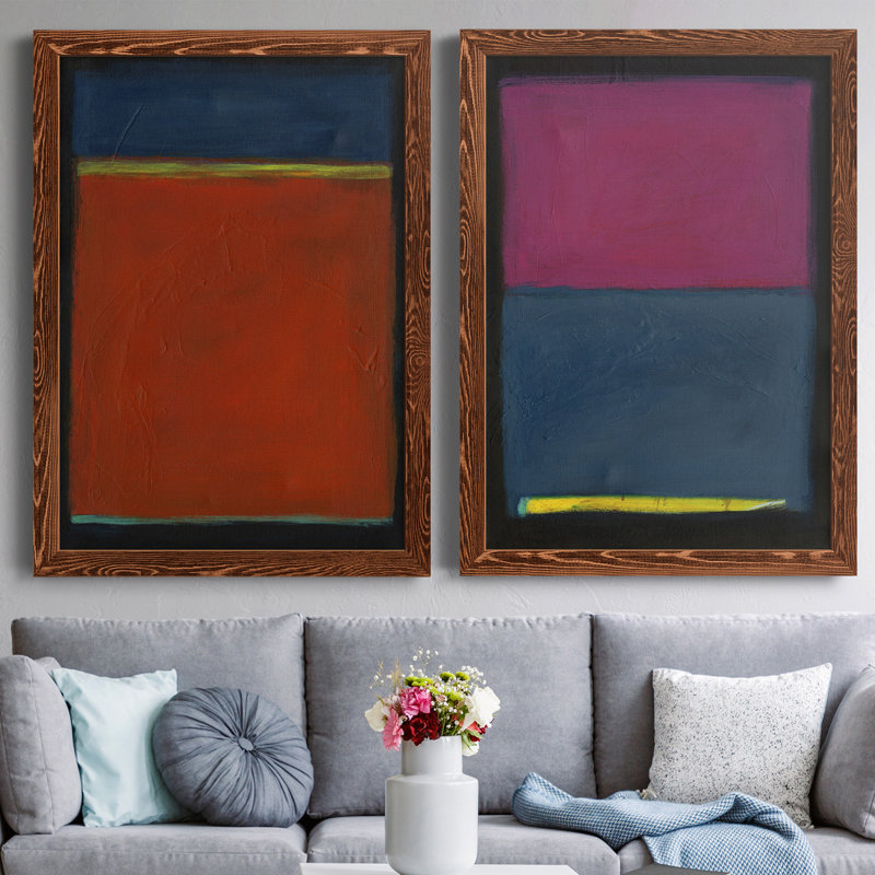 Contemplation I, toile encadrée de qualité supérieure - prête à être accrochée, H 31,5 po x l 47 po x P 1,5 po