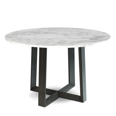 Devlyn Round Marble Top Dining Table