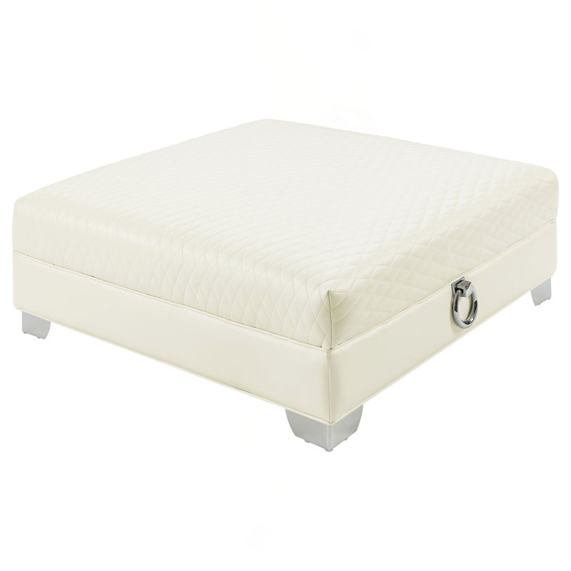 Repose-pieds rembourré carré Accent (SEULEMENT OTTOMAN)