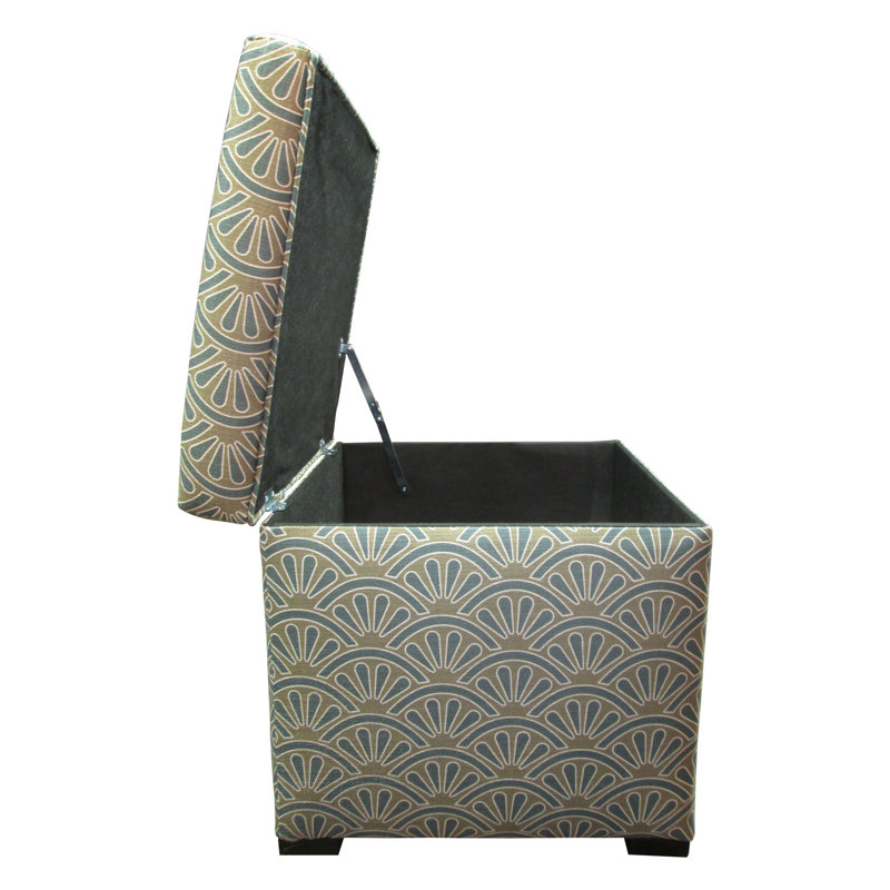 McDougal Upholstered Ottoman, Bonjour Capri