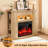43" Electric Fireplace With Mantel, Freestanding 23" Fireplace Insert Heater With 7 Adjustable Flame Colors-257352737