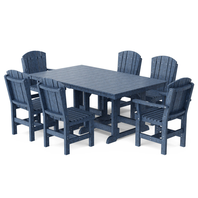 Heritage Dining Set, Patriot Blue, 7-Piece