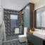 10 pièces de 6 x 6 pouces / 15 cm x 15 cm chacune, autocollants décoratifs à carreaux autocollants, autocollants muraux en vinyle à dosseret mosaïque 6D pour la décoration de la salle de bain; vert foncé et noir