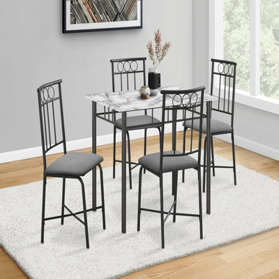 Dining Table Set, 5Pcs Set, Small, 40" Rectangular