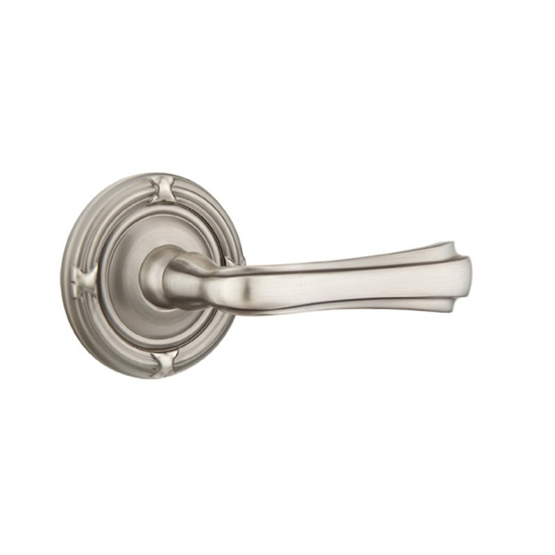 Poignée de porte avec rosette Wembley Passage, Droite, Nickel antique