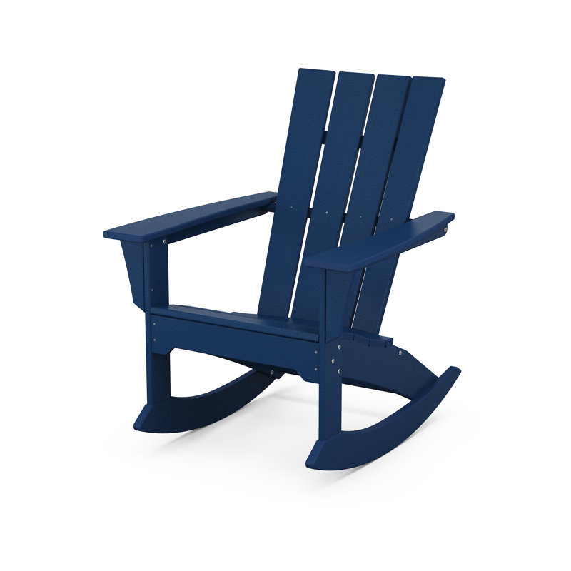 Chaise berçante POLYWOOD Quattro Adirondack, Marine
