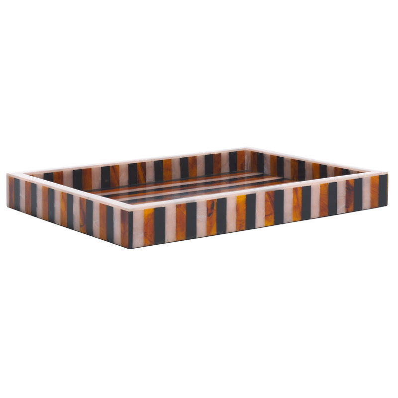 Ina Resin/Mdf Rectangle Tray