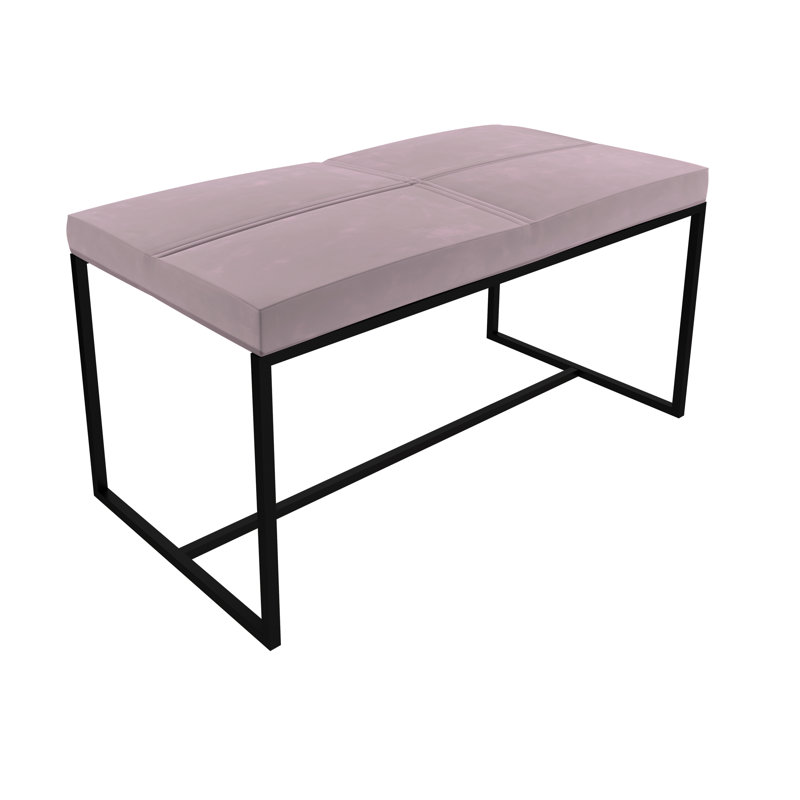 Euclid Steel Accent Stool, Deep Green, Matt Black