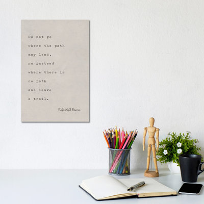 Emerson Quote - Print on Canvas