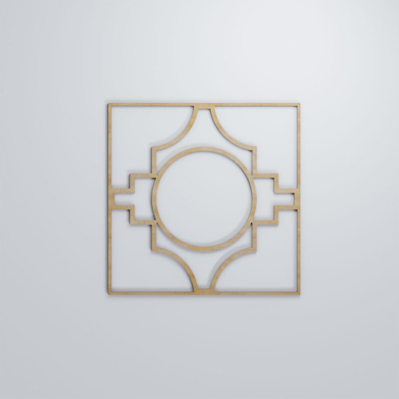 Panneaux muraux décoratifs en bois de gypse, Bouleau, H 15 3/8 po x l 15 3/8 po x P 1/4 po