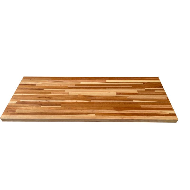 Dessus Knya Butcher Block, Noyer blanc, 1,5 po x 26 po x 60 po