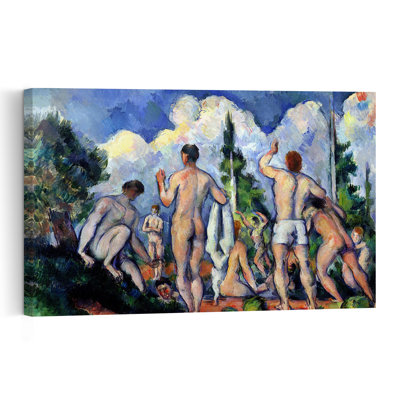 The Bathers, C.1890-92 Abstract Contemporary Landscape Nature Wall Art Print