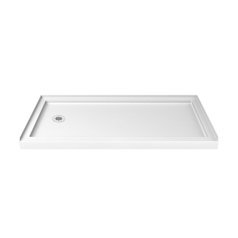  Base de douche DreamLine SlimLine 30 po x l 60 po x H 2 3/4 po, Gauche, Blanc