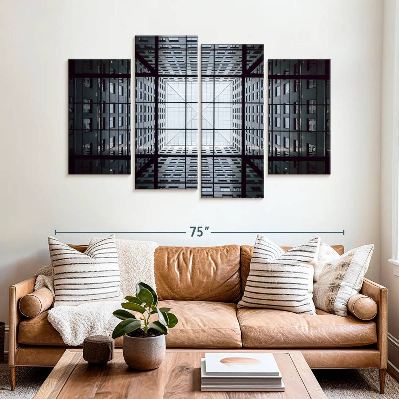 Geometric Chicago Lilie, 42" H x 68" W