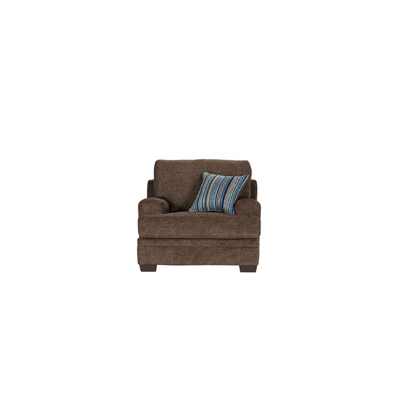 Fauteuil d'appoint rembourré 44 po Ilmo - gris indigo bringé / peerless Dewey