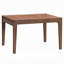 Table de salle à manger Mea, plateau extensible de 47 à 94 pouces, brun noyer scandinave