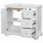 Meuble-lavabo transitionnel de 36 po avec lavabo en céramique, portes à fermeture douce, tablette réglable et grand espace de rangement-116452198