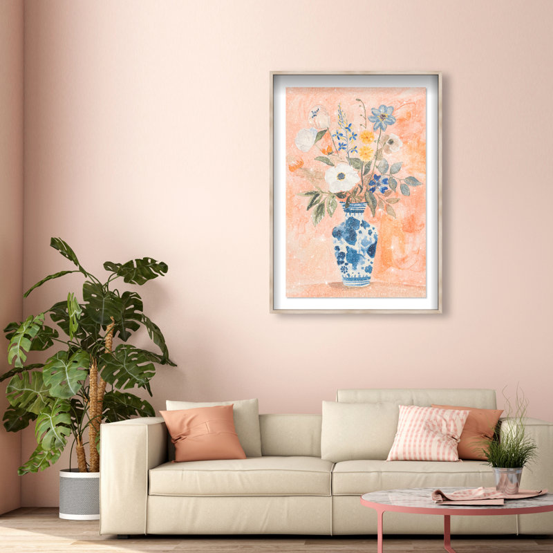Vibrant Tapestry II Canvas Floral & Botanical Print by Oliver Gal, 55.5"H x 37.5"W, Natural Oak Frame