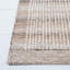 Tapis rayé en laine / coton touffeté à la main Ardme ivoire / brun clair-133099412