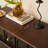 Nut-Brown Solid Wood Freestanding Fireplace