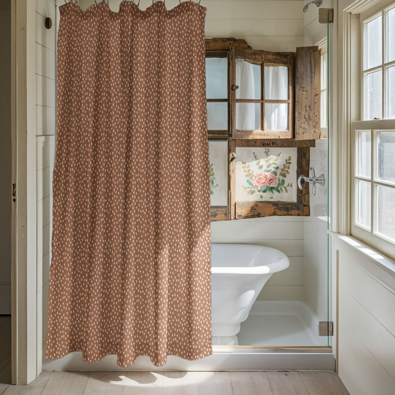 Rideau de douche Nutmeg, H 74 po x l 35 po