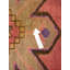 Tapis oriental semi-antique en couleurs discrètes 3 pi 8 po x 10 pi 11 po