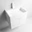 Ensemble de meuble-lavabo de salle de bain simple fixé au mur 24 po Atwater