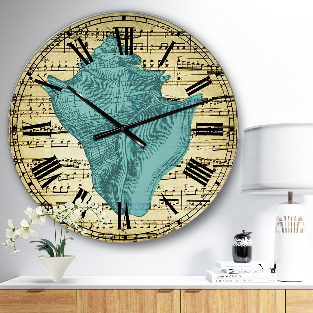 Blue Sea 1 - Oversized Nautical & Coastal Wall Clock East Urban Home 