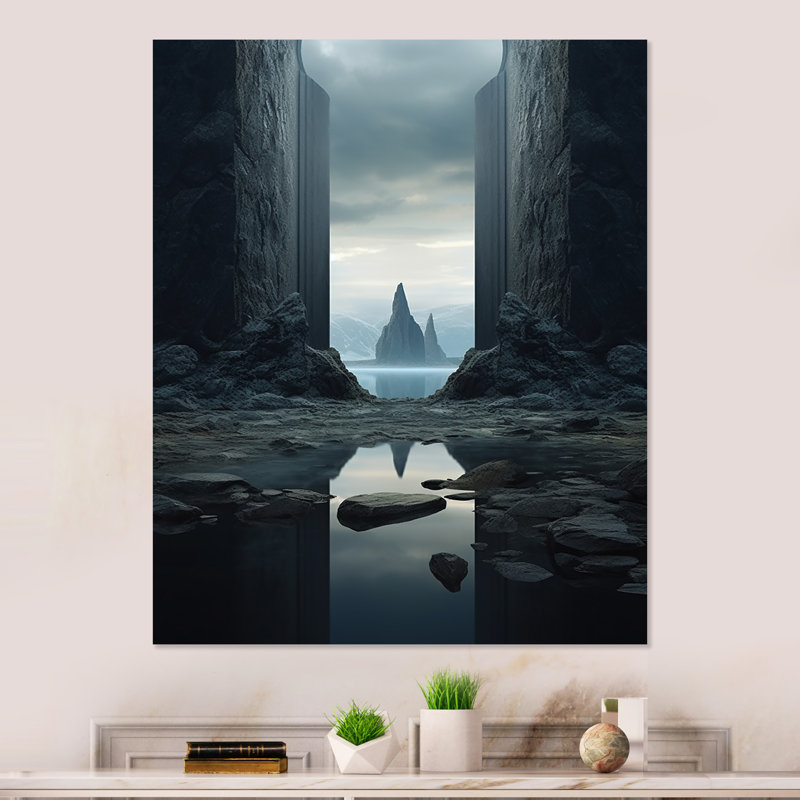 «Mind-Blowing», art mural surréalisme en métal, H 20 po x l 12 po x P 1 po