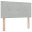Lit sommier avec matelas Vidaxl gris foncé 31,5 x 78,7 po en velours-121203009