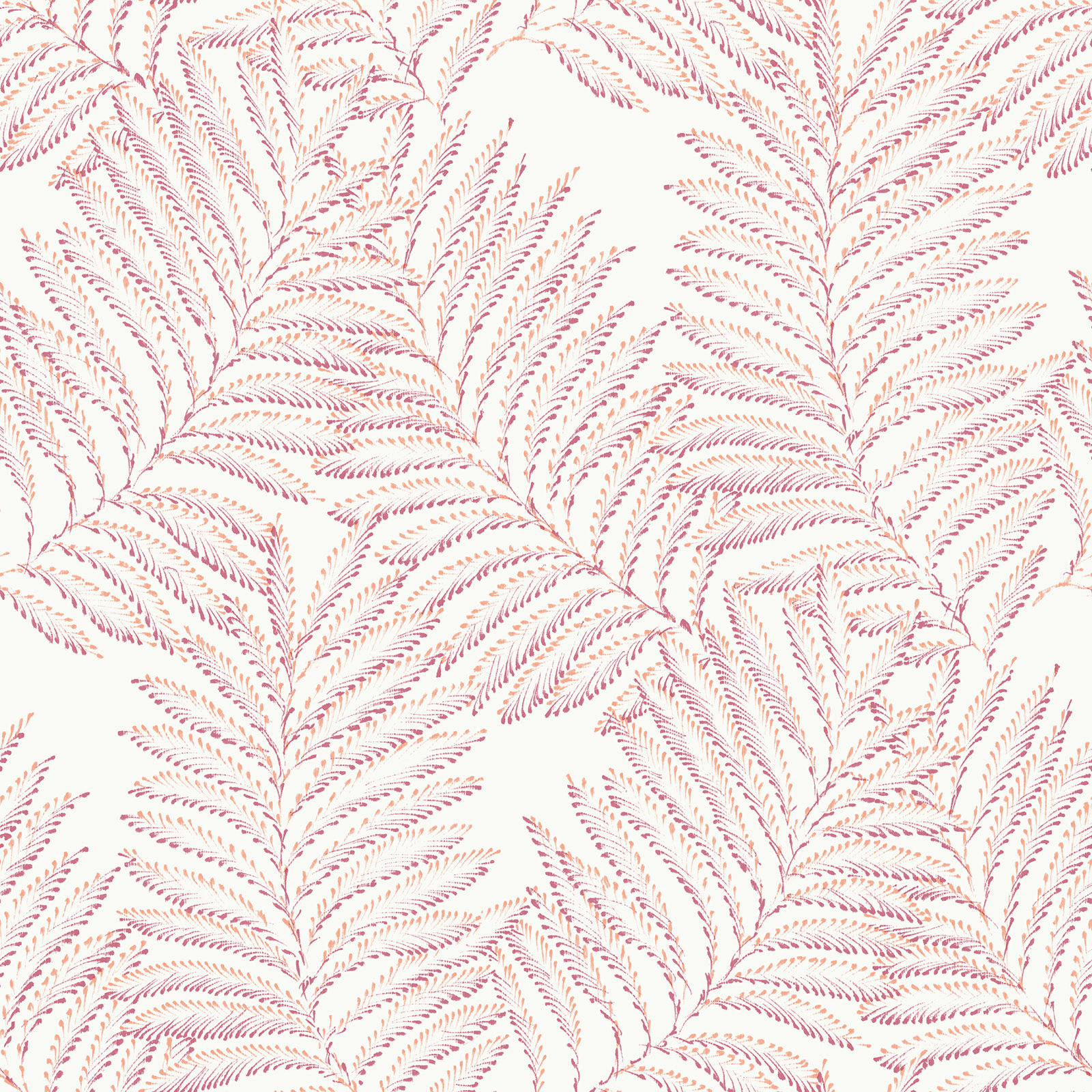 Palmina Modern Floral Wallpaper, Pink/Orange 