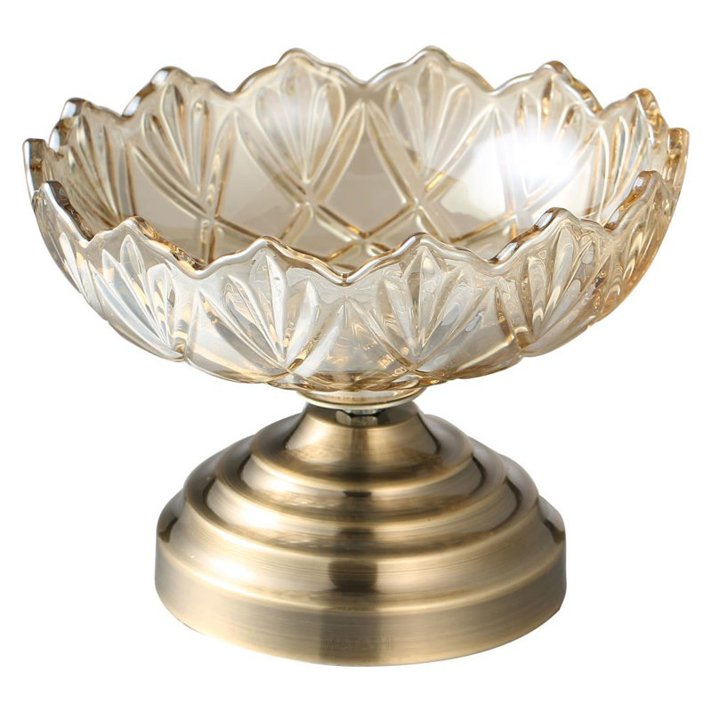 Matashi Crystal Glass Candy Bowl