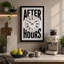 After Hours Clock Typography - Wrapped Canvas-357841569-357841576