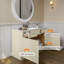 Armoire de base pour évier Homeibro, portes à fermeture douce, pour la salle de lavage, la salle de douche, la buanderie-87690895-87690896