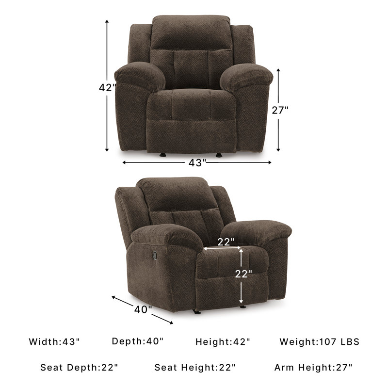 Senita Recliner, Brown