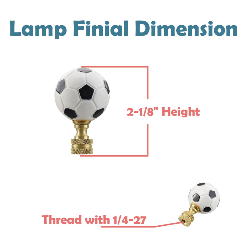 Soccer Ball Lamp Finial