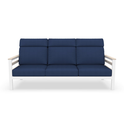 Townsend Metal Outdoor Sofa With Sunbrella Cushion by Birch Lane