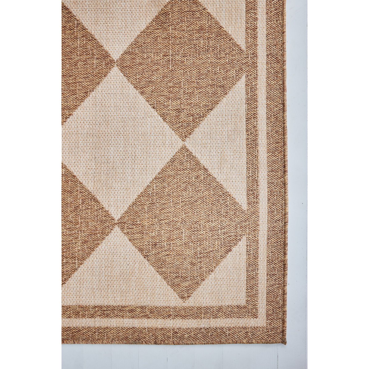 Erin Gates by Momeni Saybrook Diamond Natural Indoor / Outdoor Area Rug ...