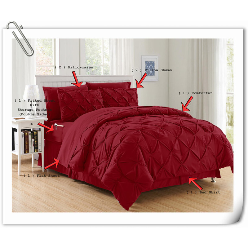 Quilts Machine Woven Geometric Shapes Quilt, Red