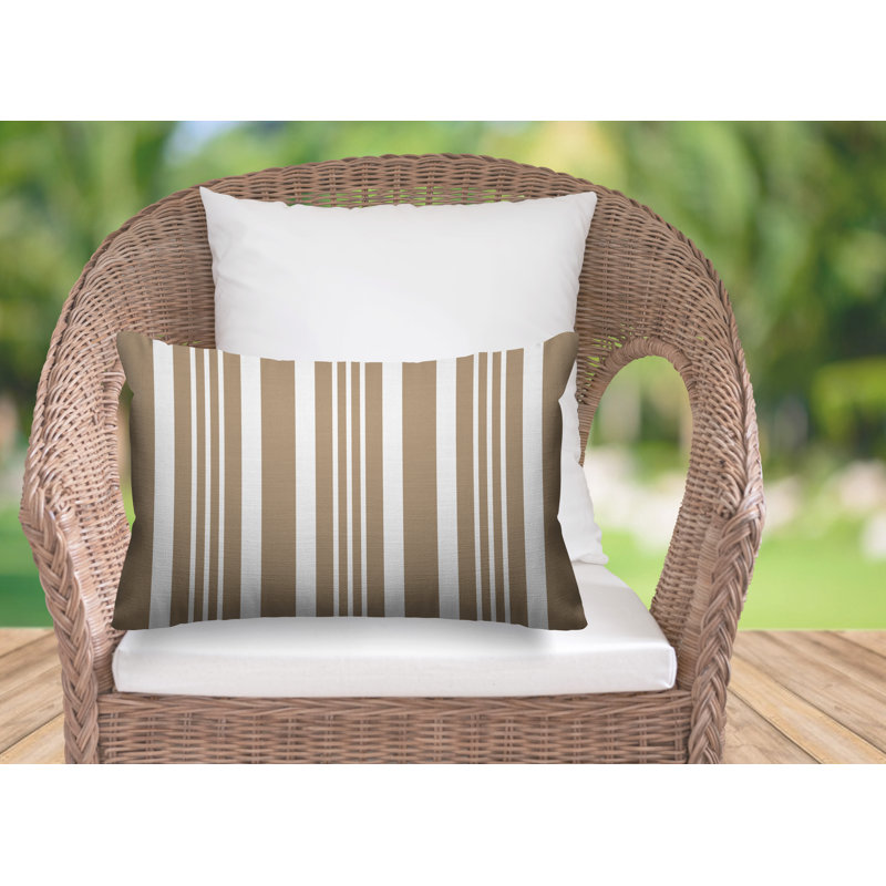 Housse et insert de coussin rectangulaire d'extérieur Healthcliff, Latte