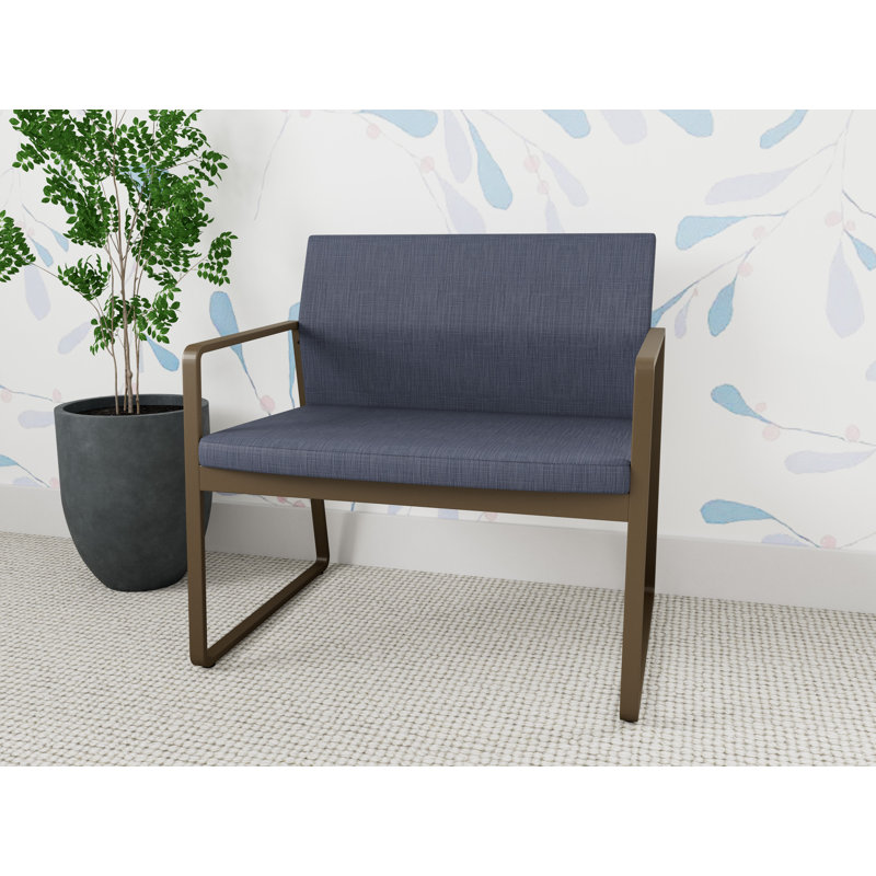 Fauteuil de bureau Gansett, Bronze, Plot Line Navy