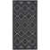 Foundry Select Versatile Diamond Charcoal/Black Indoor/Outdoor Area Rug