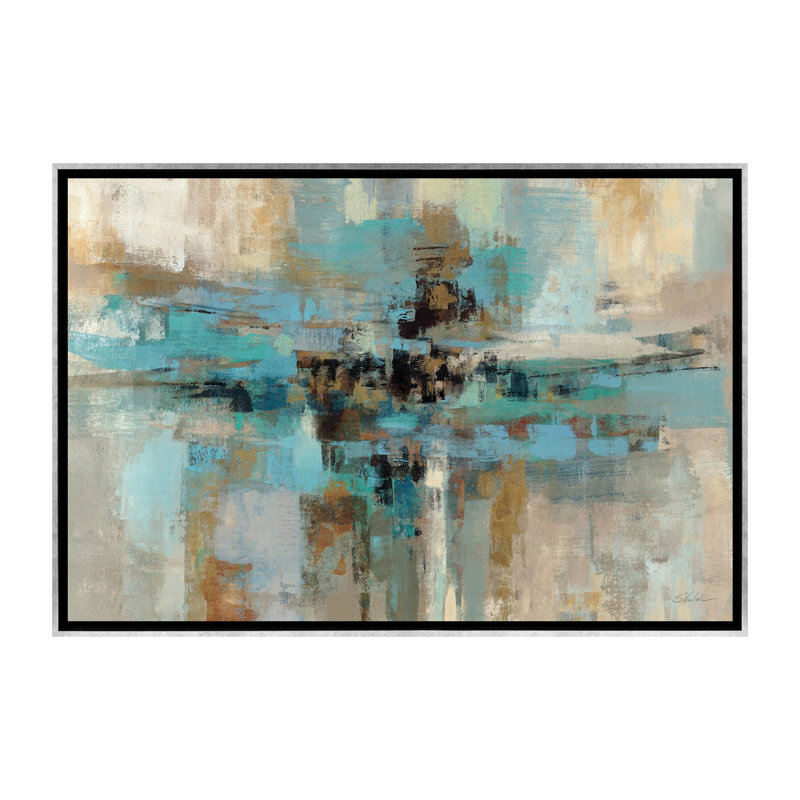 «Morning Fjord», impression, H 40 po x l 60 po x P 1,5 po, Toile avec cadre argenté