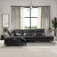 Canapé modulaire inclinable Zander - Polyuréthane noir