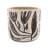 4 Gray Sand And Cement Planters, Brown Botanical Patterns, Bohemian Room Decor Planter , Traits, Interior