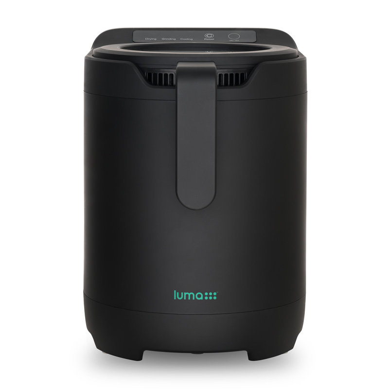 Luma Black Electric Kitchen Composter with Clear-View Lid