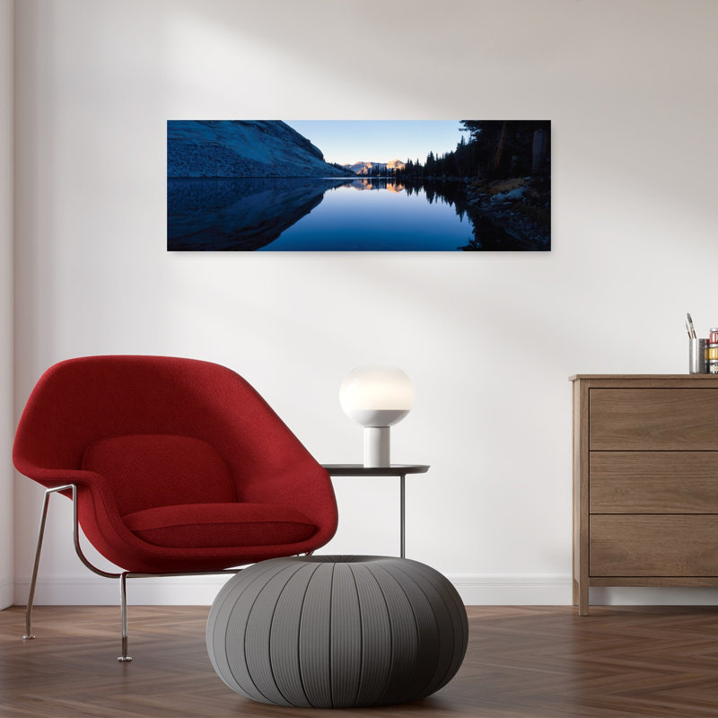 «Emeric Lake Yosemite National Park Ca Peaceful Tranquil Abstract Landscape Nature», art mural, H 36 po x l 12 po