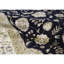 Tapis bleu marine et ivoire de haute qualité noué à la main-106958374